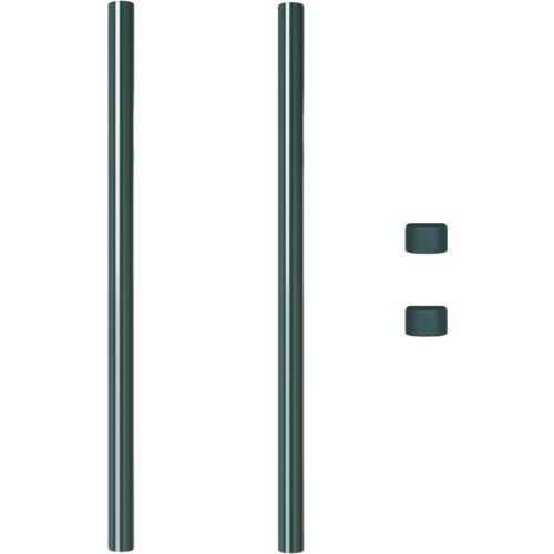 VidaXL Ograde 2 pcs Zelena 100 cm Čelik s pra&amp;scaron;kastim premazom Slike