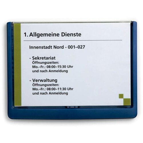 Durable Info plo&scaron;čica Click 210x148,5mm modra (4866), (20377378) Cene