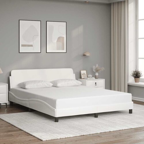  Okvir za krevet Dover bijeli 160x200 cm od umjetne kože Cijene