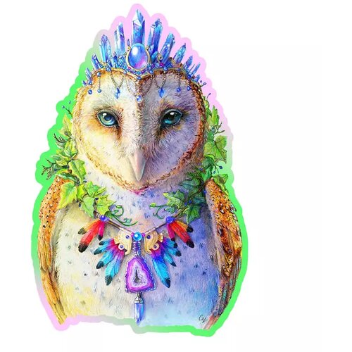 WOODEN CITY Dapper Owl Wooden Puzzle M (150 delova) Slike