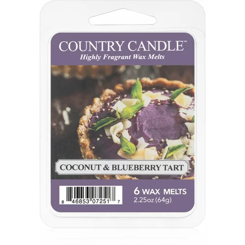 Country Candle Coconut & Blueberry Tart vosak za aroma lampu 64 g