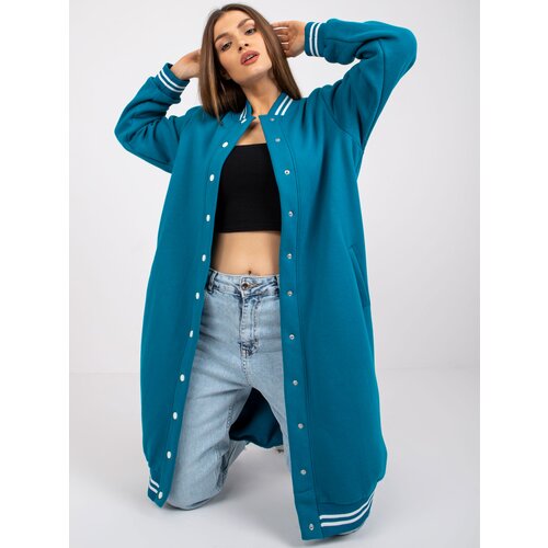 RUE PARIS Sweatshirt-RV-BL-7349.19-sea Cene