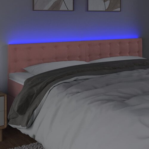  LED uzglavlje ružičasto 200x5x78/88 cm bar&amp;scaron;unasto Slike