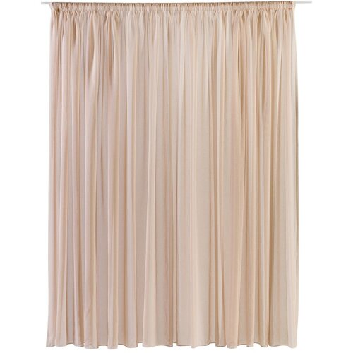 Mendola Fabrics Svjetlo smeđa prozirna zavjesa 140x245 cm Vicenza – Cijene