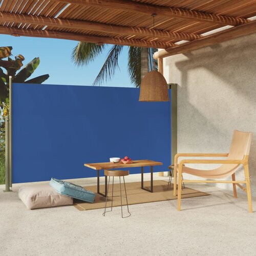 vidaXL Uvlačiva bočna tenda za terasu 170 x 300 cm plava Cijene