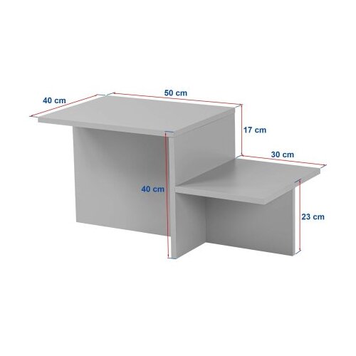 Hanah home Klub sto Harmony, 80x40x40cm, Smeđa Slike