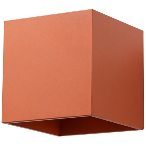Sollux Lighting Stenska svetilka QUAD 1 rdeča oker, (5000352094) Cene