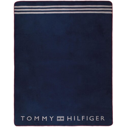 Tommy Hilfiger odeja polar fleece 150/200 cm modra Slike