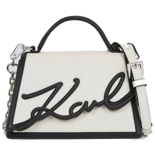 Karl Lagerfeld Ročne torbice K SIGNATURE 2.0 SP SM CB Bela Slike