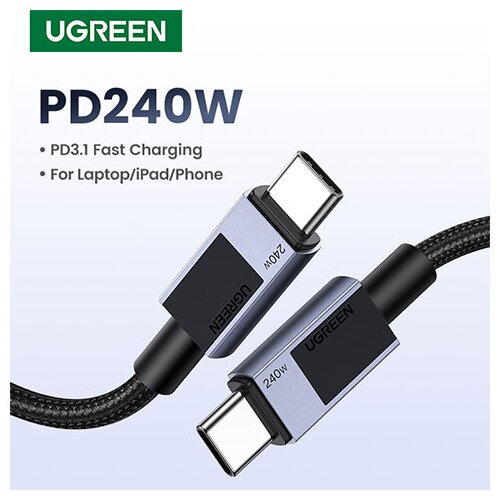 Ugreen USB-C na USB-C Kabel za Punjenje 240W, 2m Slike