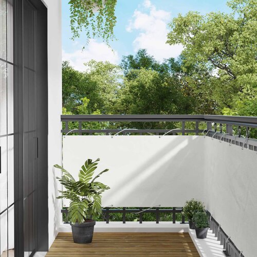  Balcony ekran Bijeli 75 x 200 cm PU prekriveni oksford alu Cijene