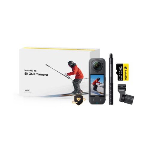 Insta360 X5 Ski Bundle Actioncam, 8K vodootporna 360??° kamera Cene