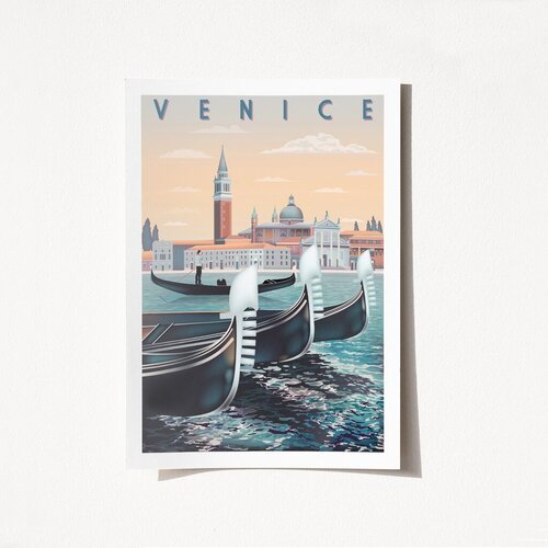 Wallity poster Venice-1954, 29,7x42 cm Cene