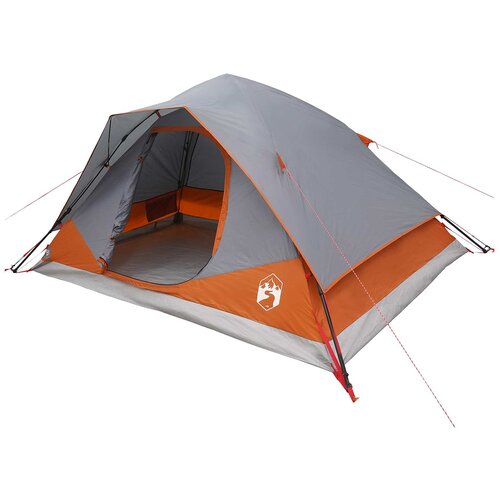 vidaXL Takojšnji šotor s streho Siva in oranžna 305 x 215 x 140 cm, (5000309407) Cene