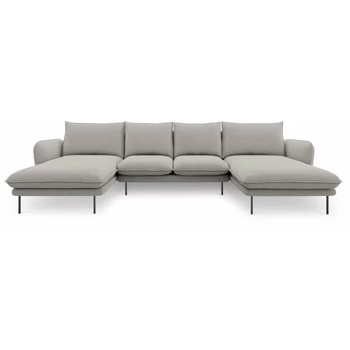 Cosmopolitan Design svijetlosiva sofa u obliku slova U Beč
