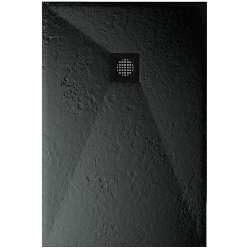 Astral Lithos Tuš kada 120x80 - Liveni mermer crna Cene