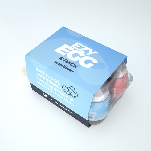 Crushious Komplet masturbacijskih jajc - Ezy Egg, 6 kosov Slike