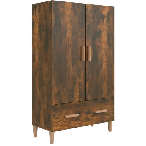 VidaXL Visoka omarica dimljeni hrast 70x31x115 cm inženirski les, (20654701) Slike