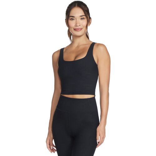 Skechers &amp;Scaron;portni nedrčki Go Flex Rib Longline Bra Črna Slike