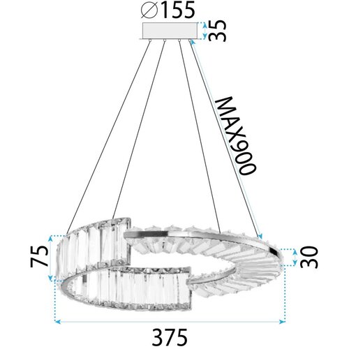 Toolight LED svijetiljka APP1527-CP40 CHROME Slike