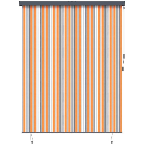Rolo zavjesa Žuta i plava 200 x 250 cm Tkanina i aluminij Cijene