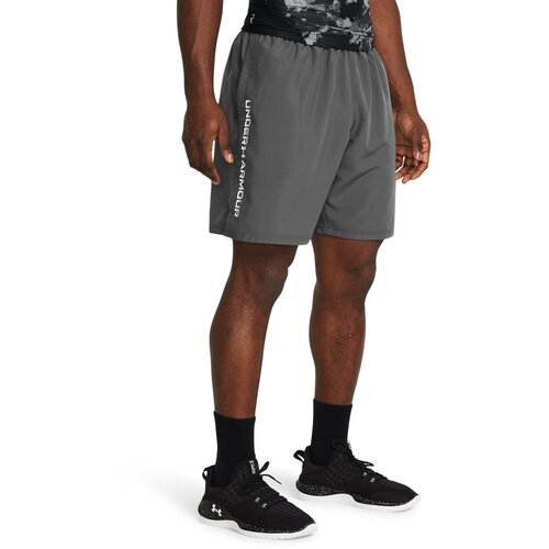 Under Armour &amp;Scaron;portne hlače siva / bela Slike