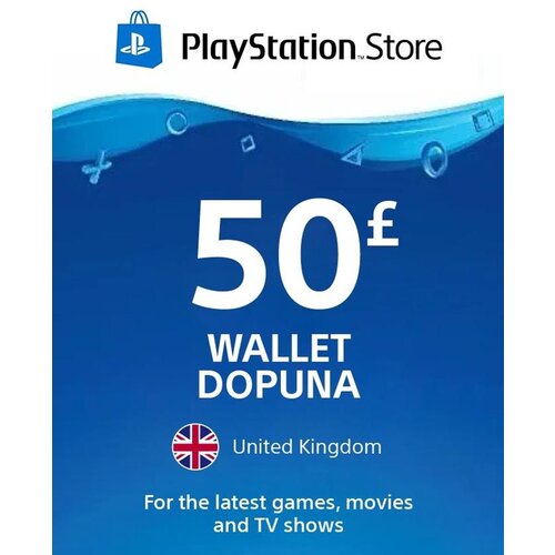 Sony playstation dopuna - psn store 50 funti (uk) wallet gift card / digital Cene