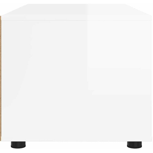 ormar Visoki sjaj bijela 100 x 48 x 43 cm Konstruirano drvo Slike