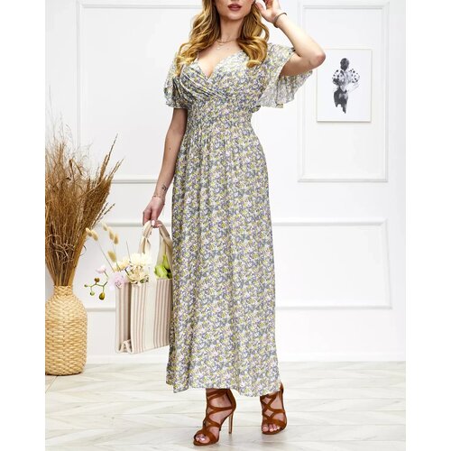 Resti Women's floral midi dress in purple - Clothing Cene