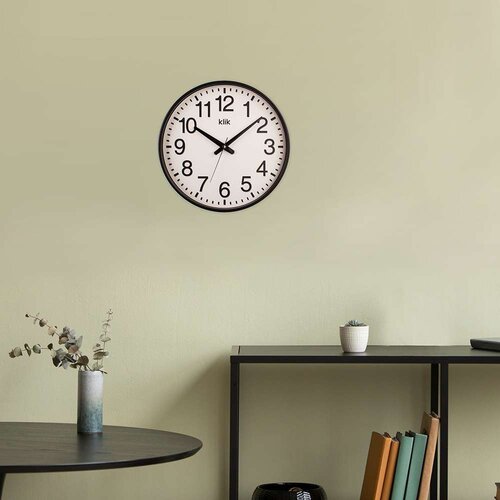 Wallity Zidni sat Simplex, 38x38 cm, Crni Cene