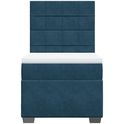 Box spring krevet s madracem plavi 100x200 cm bar&amp;scaron;unasti Slike