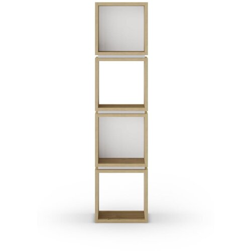 Marckeric Bijela/u prirodnoj boji biblioteka u dekoru hrasta 32x133 cm Lofty – Cijene