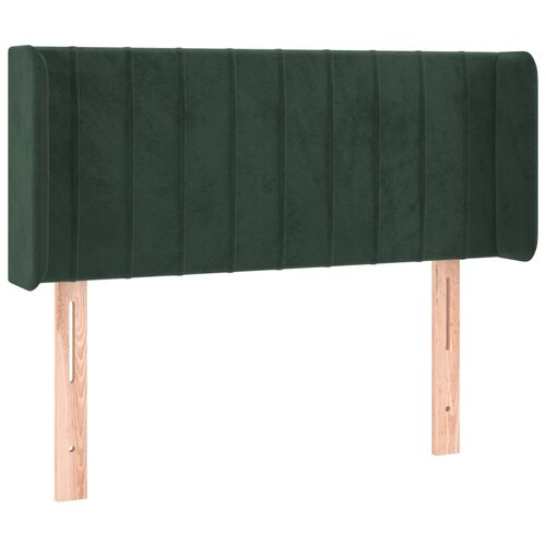 Maison Chic posteljno vzglavje - vzglavna omarica - nočna omarica z u&amp;scaron;esi temno zeleno 83x16x78/88 cm žamet, (21709334) Slike