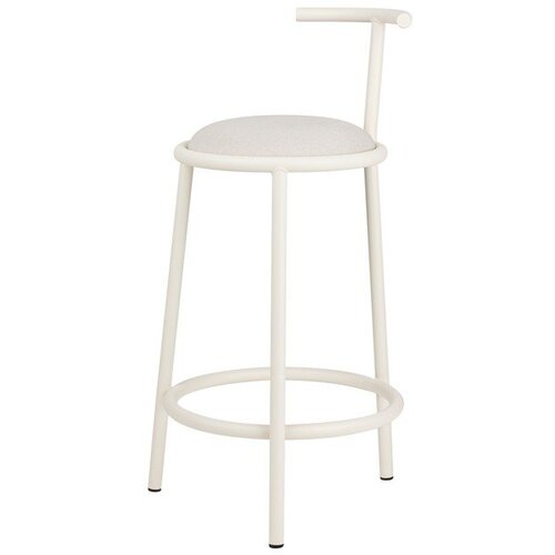 Noo.ma Bež metalna barska stolica (visine sjedala 68 cm) Hogo &amp;ndash; Slike