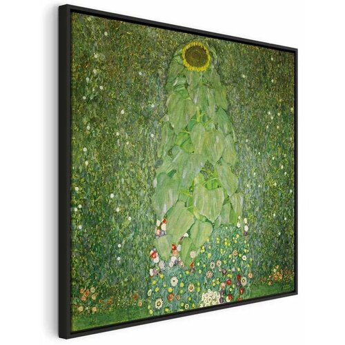  Slika - Gustav Klimt – The Sunflower 60x60 U crnom drvenom okviru Cene