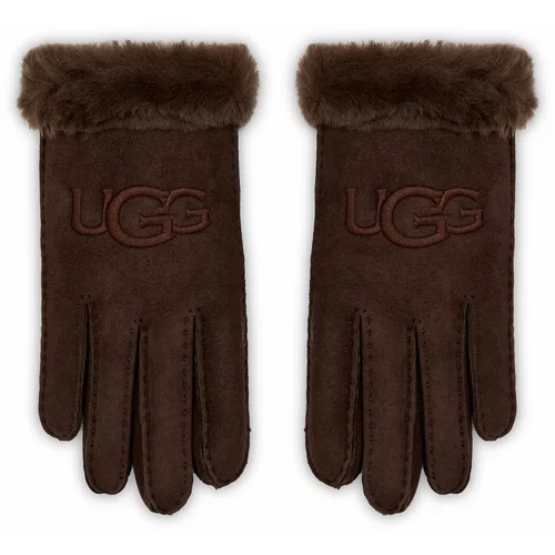 Ugg Ženske rokavice W Sheepskin Embroider Glove 20931 Burnt Cedar