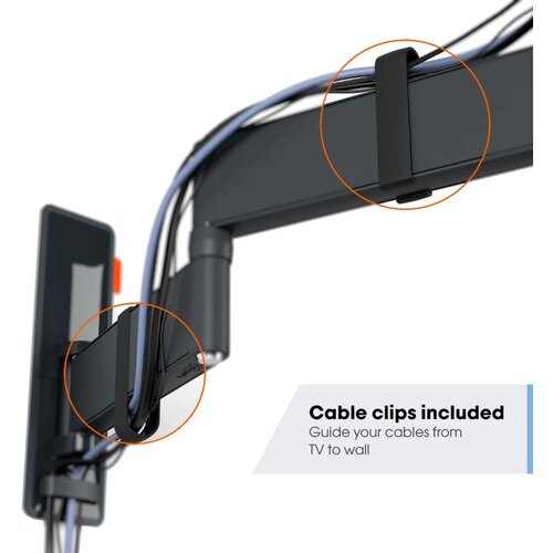 Vogels TVM 3245 schwarz TV-Wandhalterung 19-43&amp;quot;, turn 180&amp;deg;, Vesa 200x200, max. 15 kg Slike