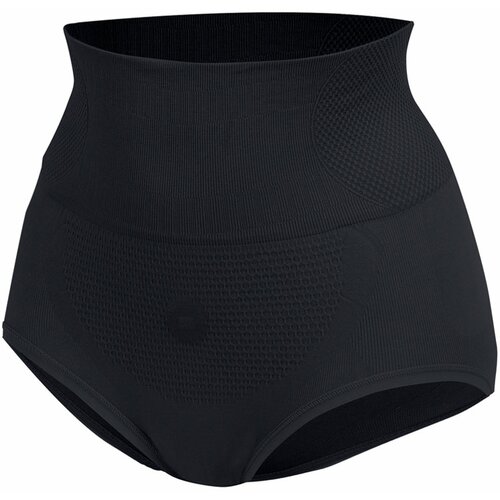 Prozračni šorts steznik u crnoj boji za stomak i struk - Innercare