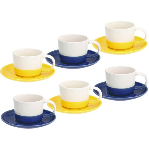 Tognana Set &amp;scaron;oljica za čaj sa tacnom, 6 komada, 200 ml Slike