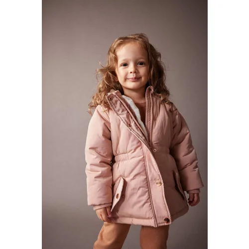 Defacto Baby Girl Hooded Waterproof Coat