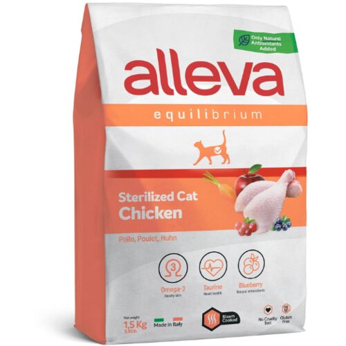 Alleva equilibrium cat adult sterilized chicken 10 kg Cene