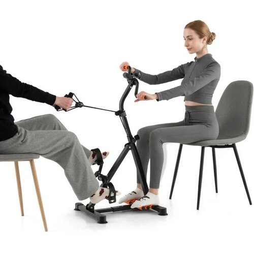  Trenažer za seniorje, fitnes naprava za roke, noge 43-53 x 45 x 87-100 cm, črna + oranžna Cene