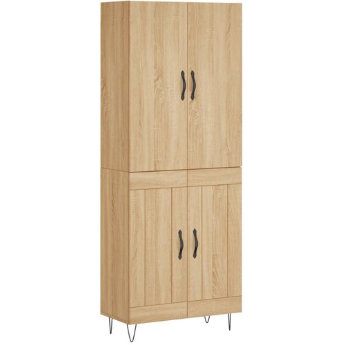 vidaXL Visoka komoda sonoma hrast 69,5x34x180 cm inženirski les, (20956590) Cene