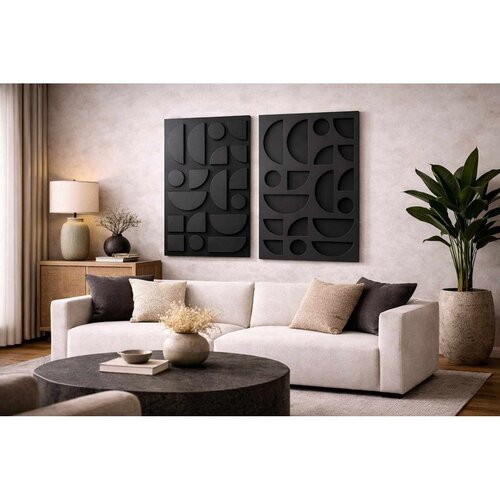 WALLXPERT Crni Dekorativni Zidni Pribor 3D4068-008 Cene