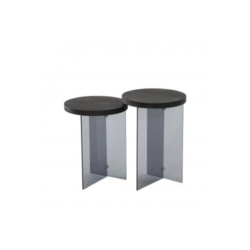 Hanah home Serenity 2 set klub stolova, 2 dijela, crni Slike