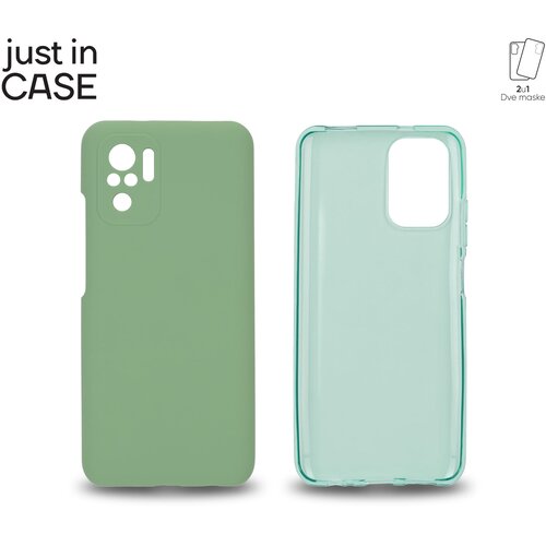Just In Case MIX304GN 2u1 extra case mix paket maski zeleni za redmi note 10s&amp;quot; Slike