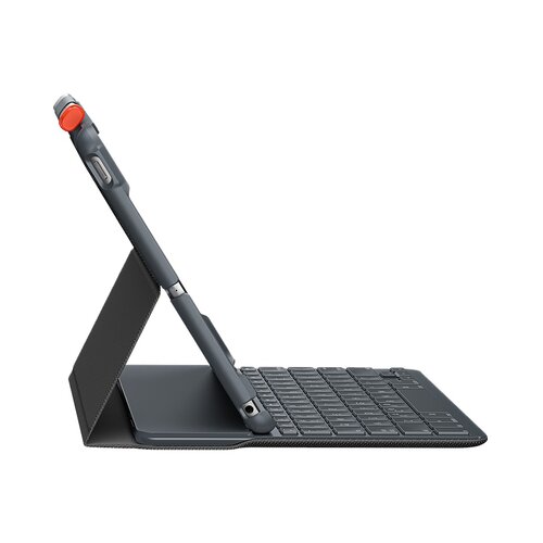 Logitech Slim Folio keyboard case for iPad (7th, 8th, & 9th gen) - Graphite - UK (920-009480) Slike