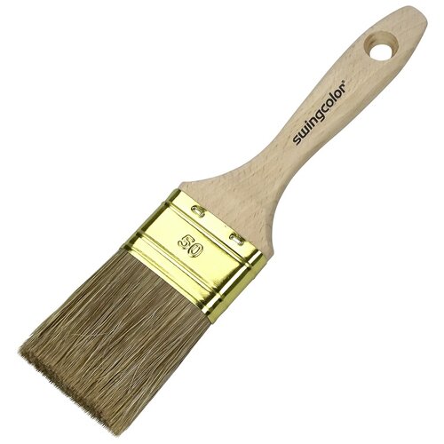 SWINGCOLOR premium Ravni kist za lazuru (Širina kista: 40 mm, Hollester mješavina, Prirodno drvo) Cijene