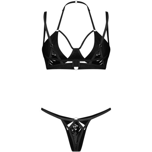 Obsessive Keira Lise 2-pcs Set Black L/XL Cene