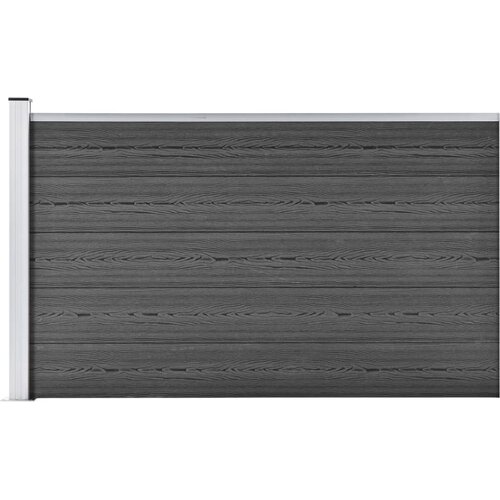 vidaXL Panel za ogradu WPC 175 x 105 cm crni Cene